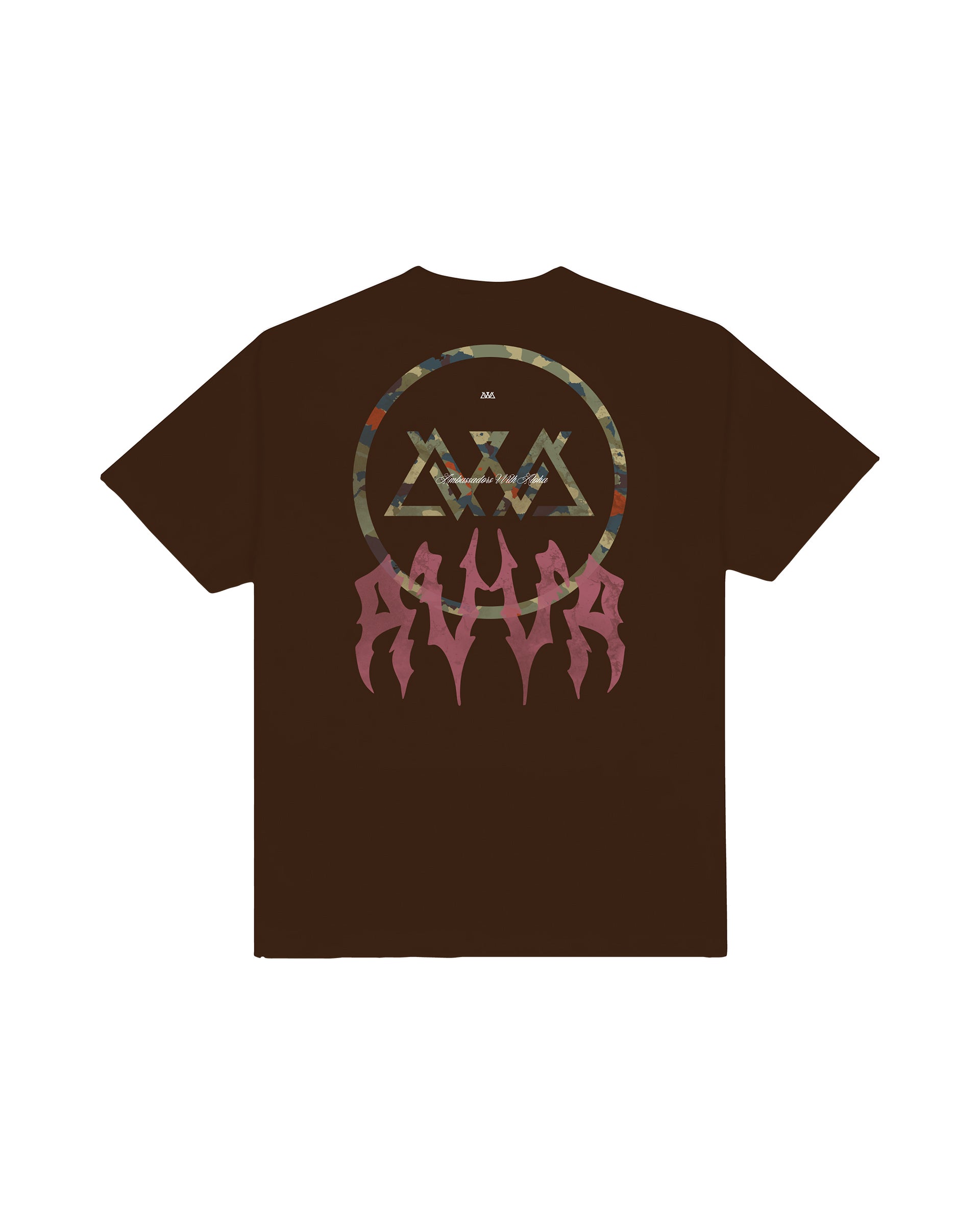 AVVA Hollow Zone Short Sleeve T-Shirt - Chocolate Brown