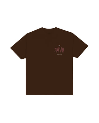 AVVA Hollow Zone Short Sleeve T-Shirt - Chocolate Brown