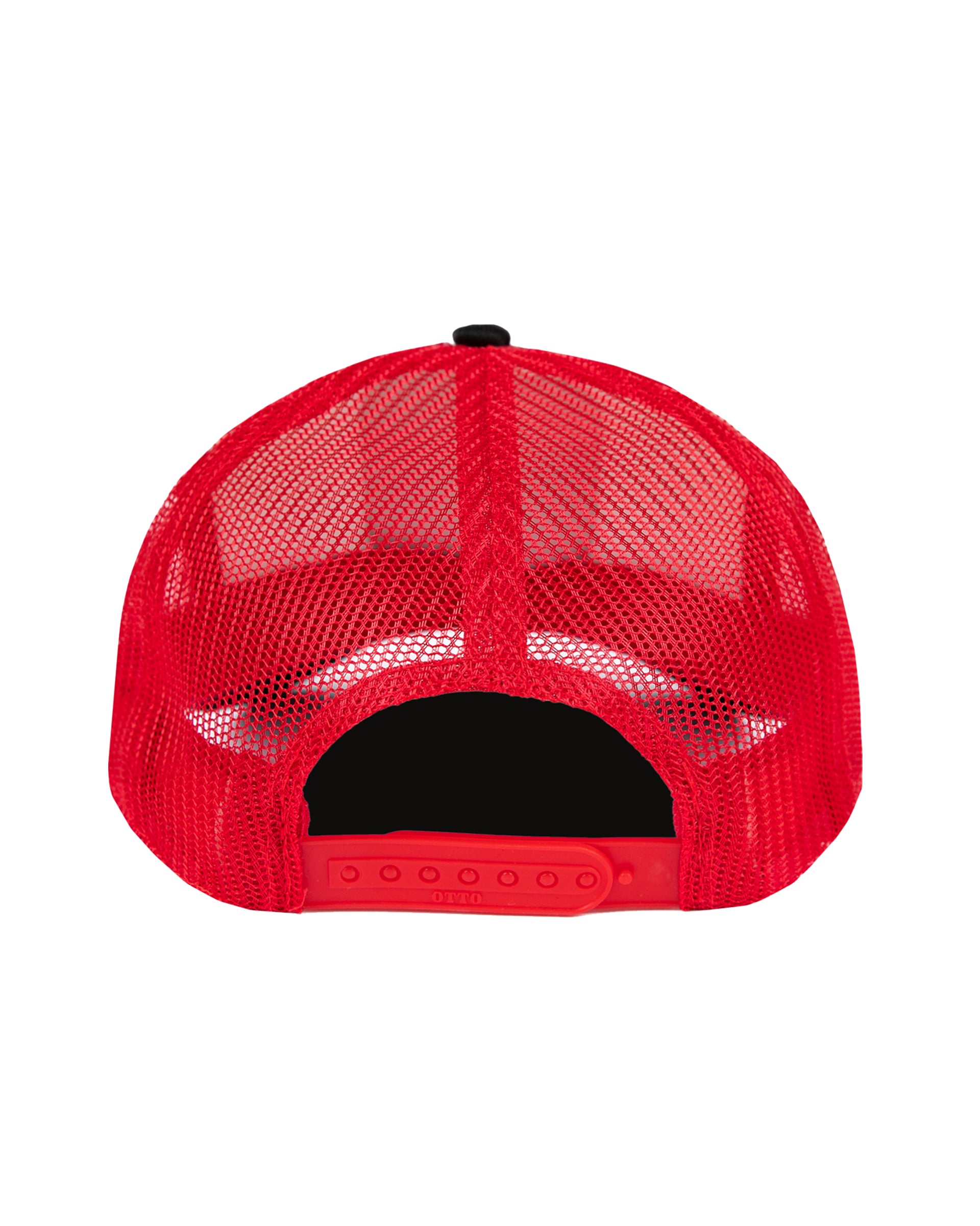 AVVA Island Trucker Hat - Black/White/Red