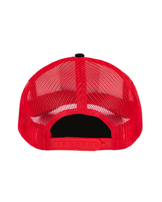 AVVA Island Trucker Hat - Black/White/Red