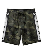 AVVA Koa 3.0 19" Camo Boardshort - Army