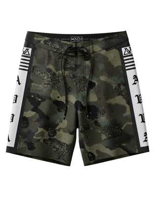 AVVA Koa 3.0 19" Camo Boardshort - Army