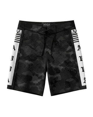 AVVA Koa 3.0 19" Camo Boardshort - Black