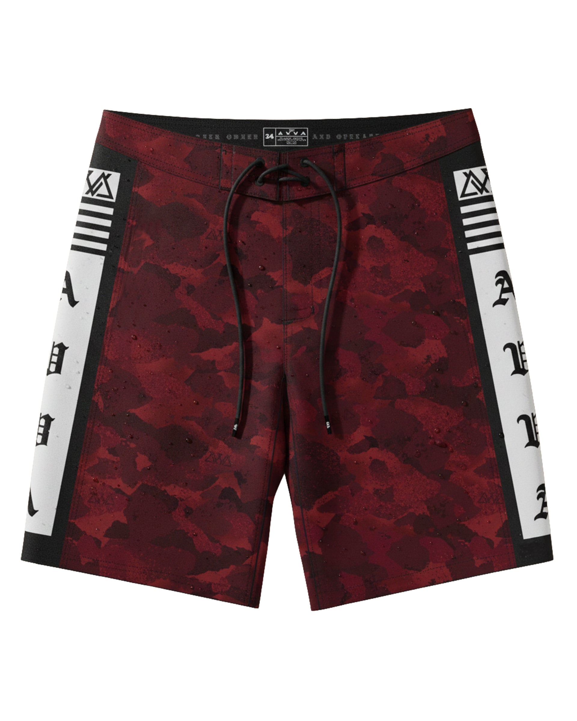 AVVA Koa 3.0 19" Camo Boardshort - Red