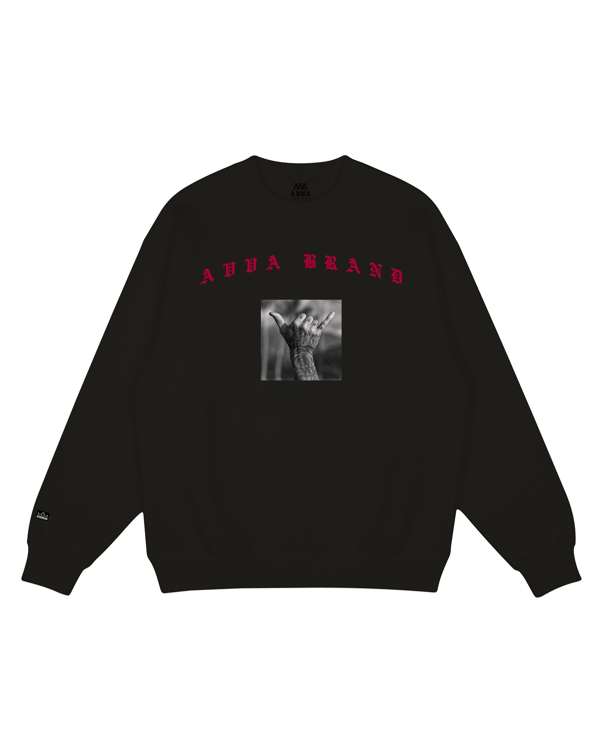 AVVA Lounge Lizard Crewneck Sweater - Black