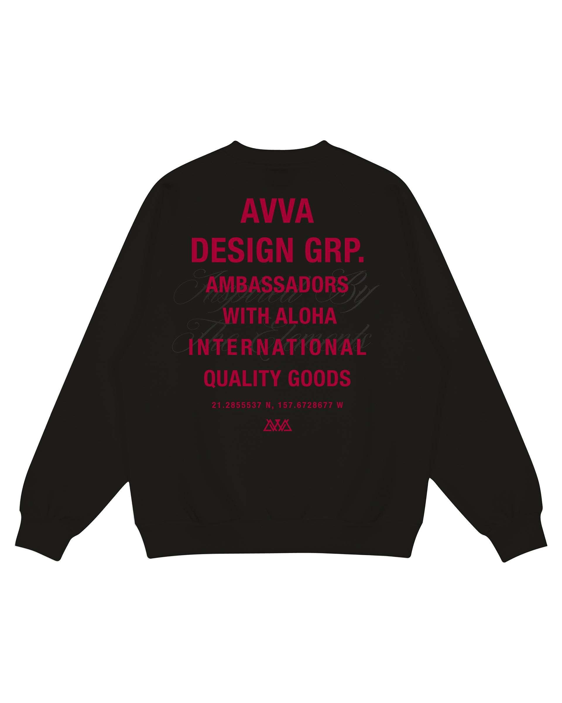 AVVA Lounge Lizard Crewneck Sweater - Black