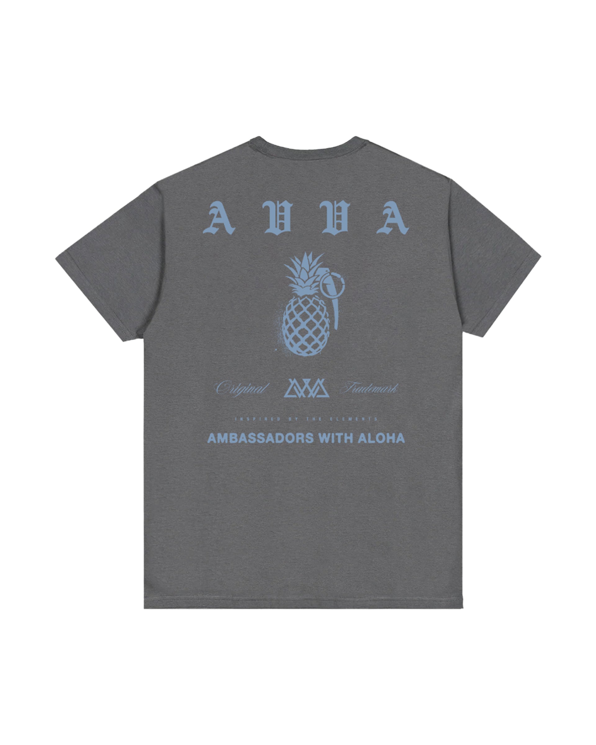 AVVA Pineapple Bomb Short Sleeve T-Shirt - Charcoal Grey