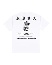 AVVA Pineapple Bomb Short Sleeve T-Shirt - White