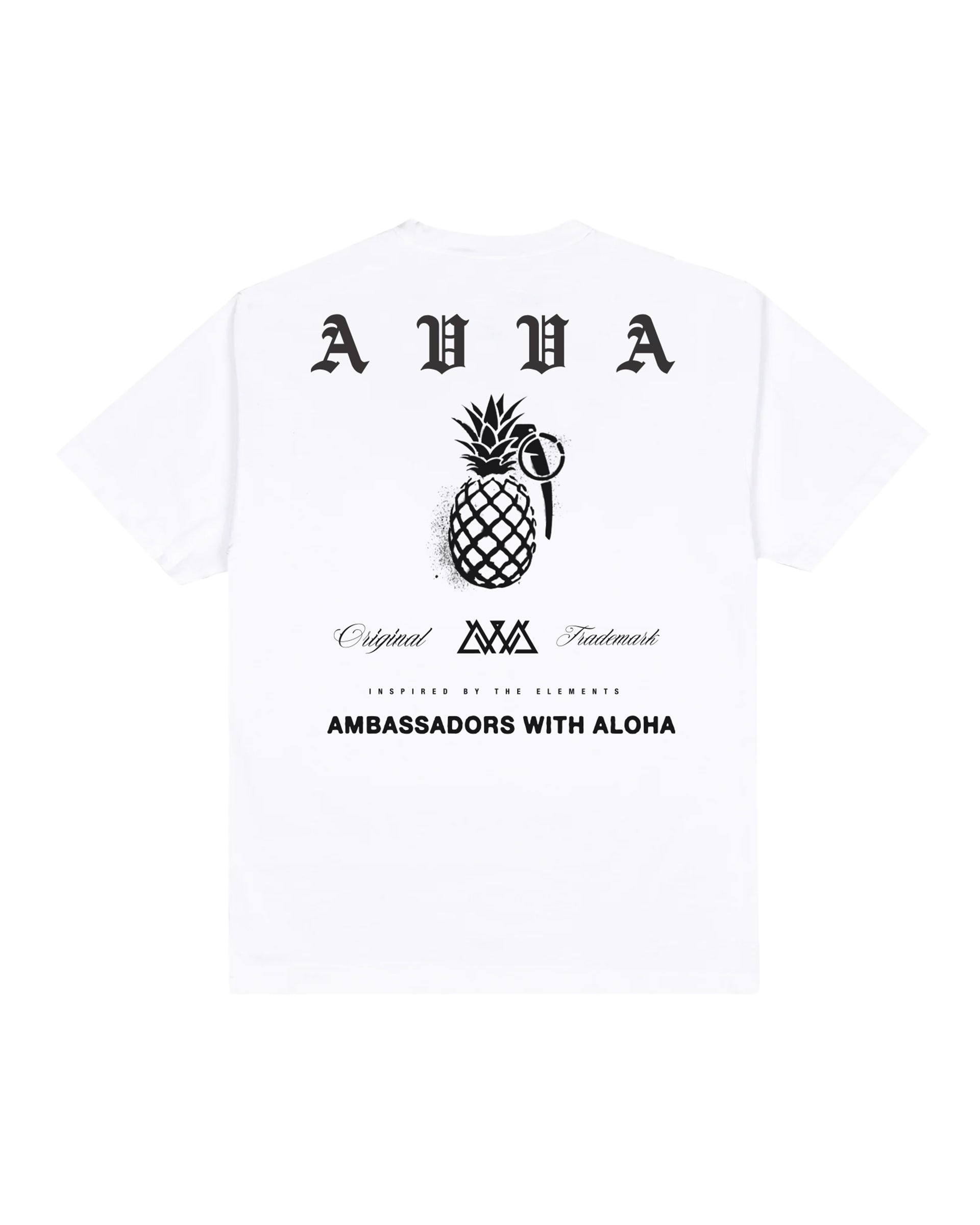 AVVA Pineapple Bomb Short Sleeve T-Shirt - White