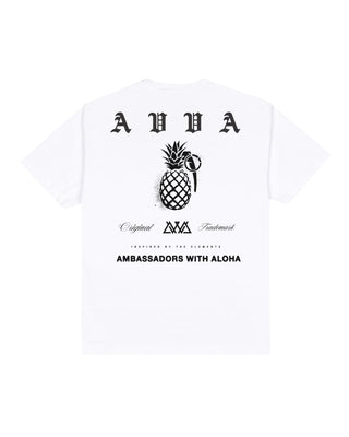 AVVA Pineapple Bomb Short Sleeve T-Shirt - White