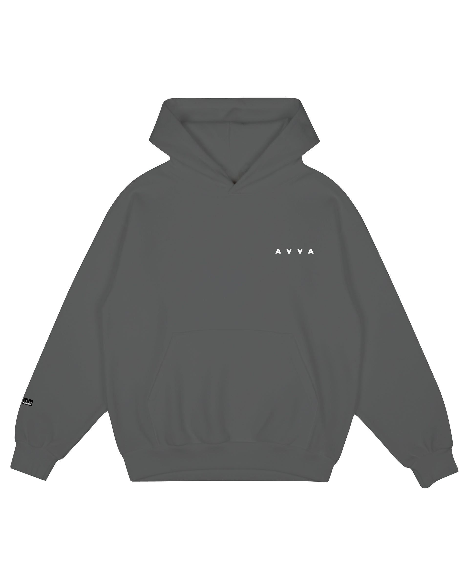 AVVA Pua Pena Probox Pullover Hoodie - Charcoal Grey