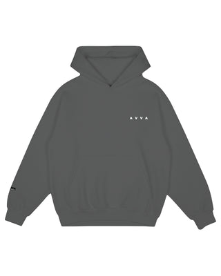 AVVA Pua Pena Probox Pullover Hoodie - Charcoal Grey
