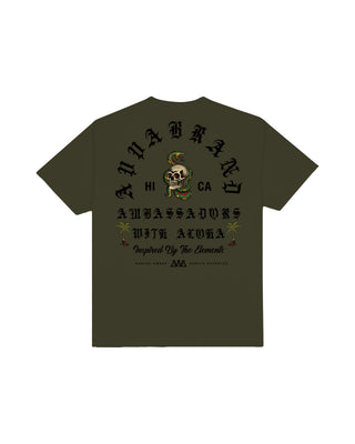 AVVA Snake Cayon Short Sleeve T-Shirt - Military Green