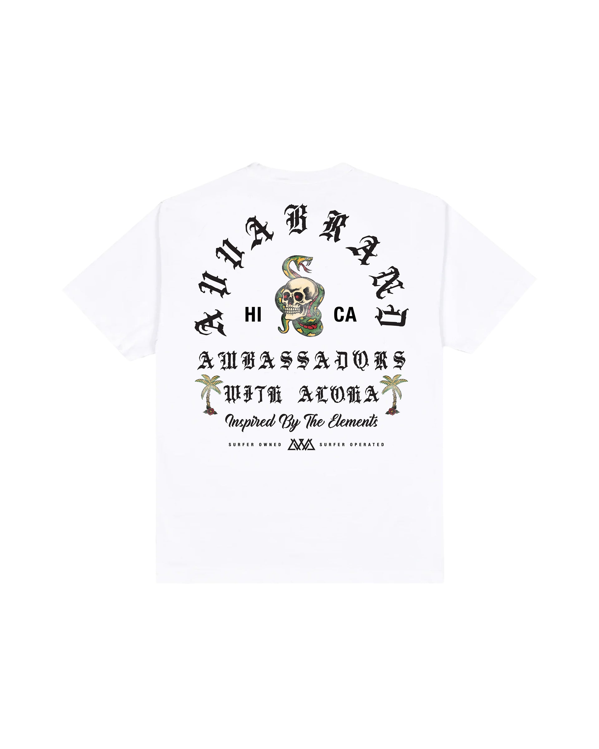 AVVA Snake Cayon Short Sleeve T-Shirt - White