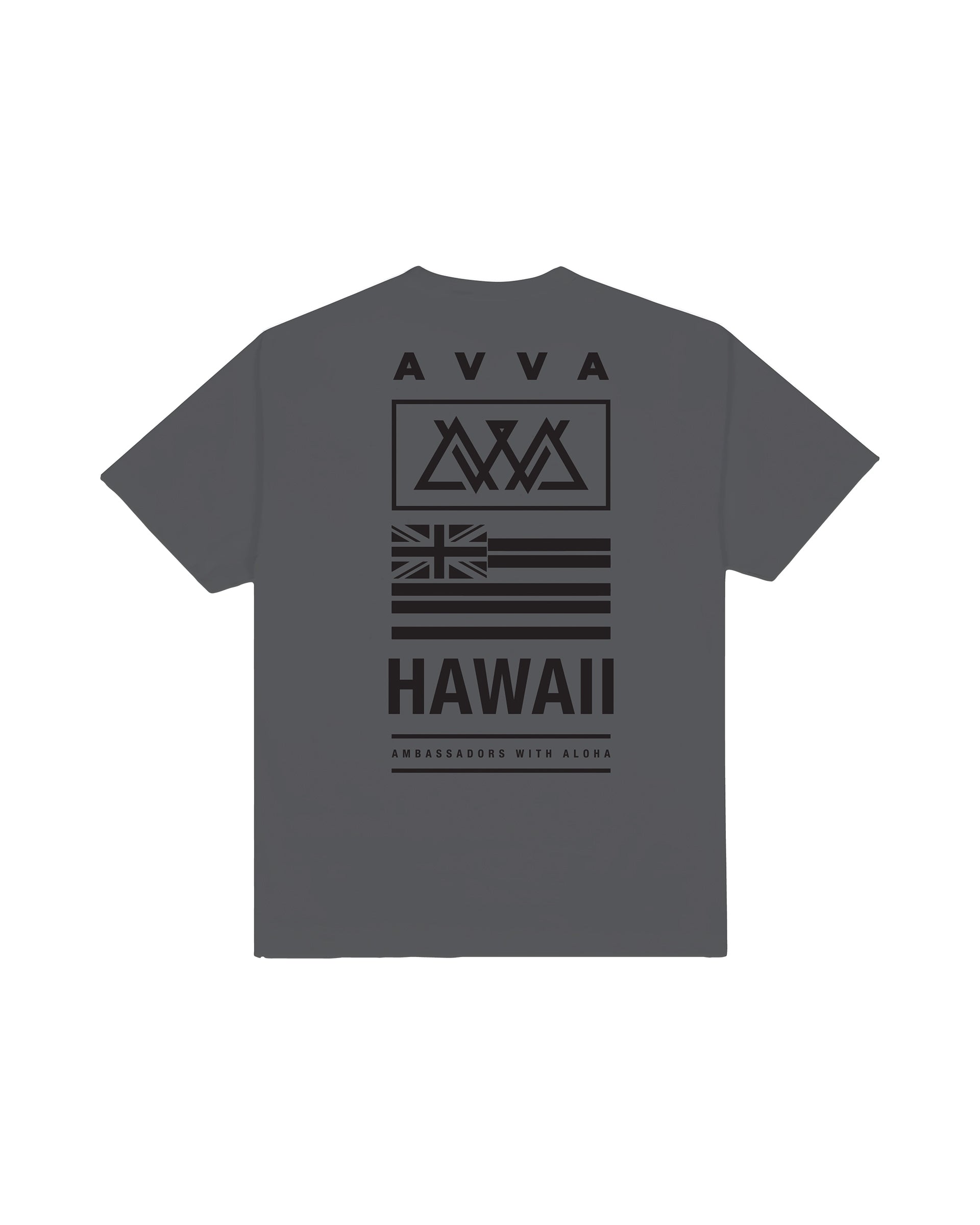 AVVA Team Hawaii Short Sleeve T-Shirt - Charcoal Grey