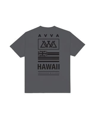 AVVA Team Hawaii Short Sleeve T-Shirt - Charcoal Grey
