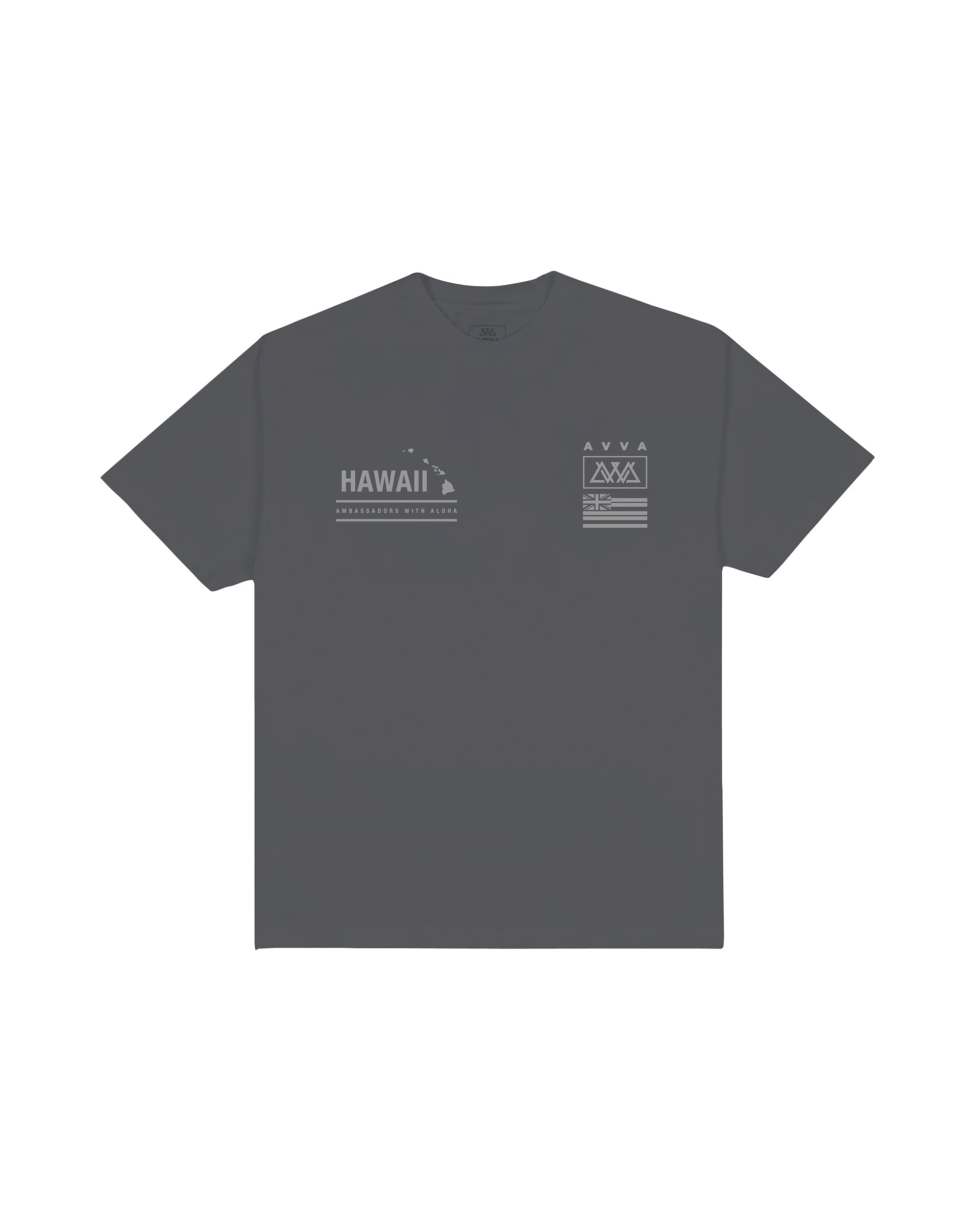 AVVA Team Hawaii Short Sleeve T-Shirt - Charcoal Grey