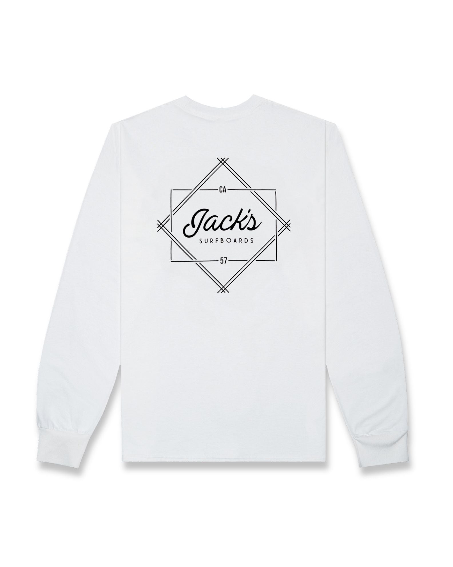 Action Classic Long Sleeve Tee - White