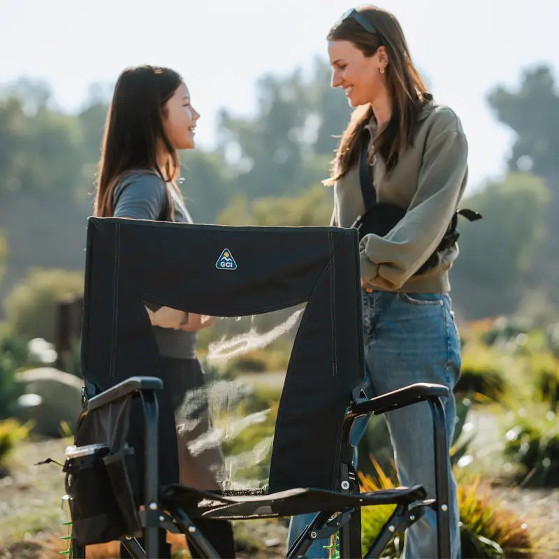 GCI Outdoor Adjustable Rocker™ Chair - Dark Charcoal