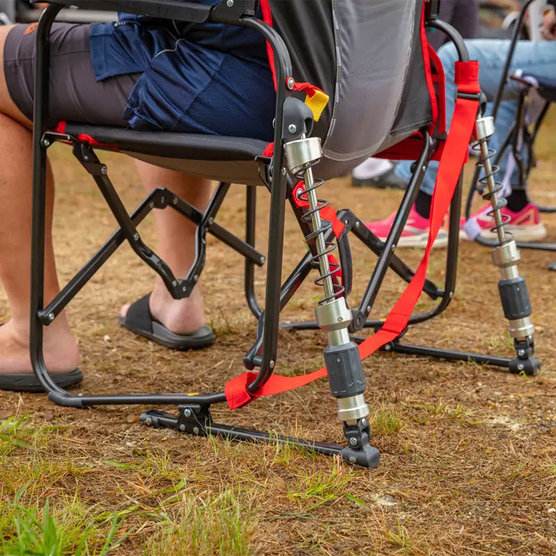 GCI Outdoor Adjustable Rocker™ Chair - Charcoal Racing