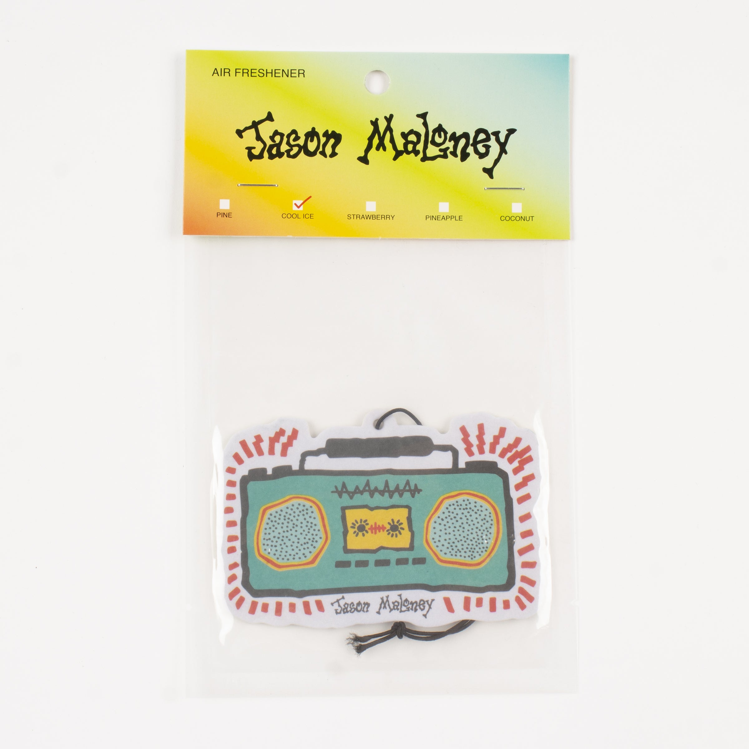 Jason Maloney's Custom Boom Box  Air Freshener- Cool Ice Scent