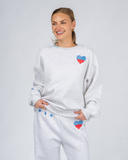 All-American Heart Crewneck Sweatshirt