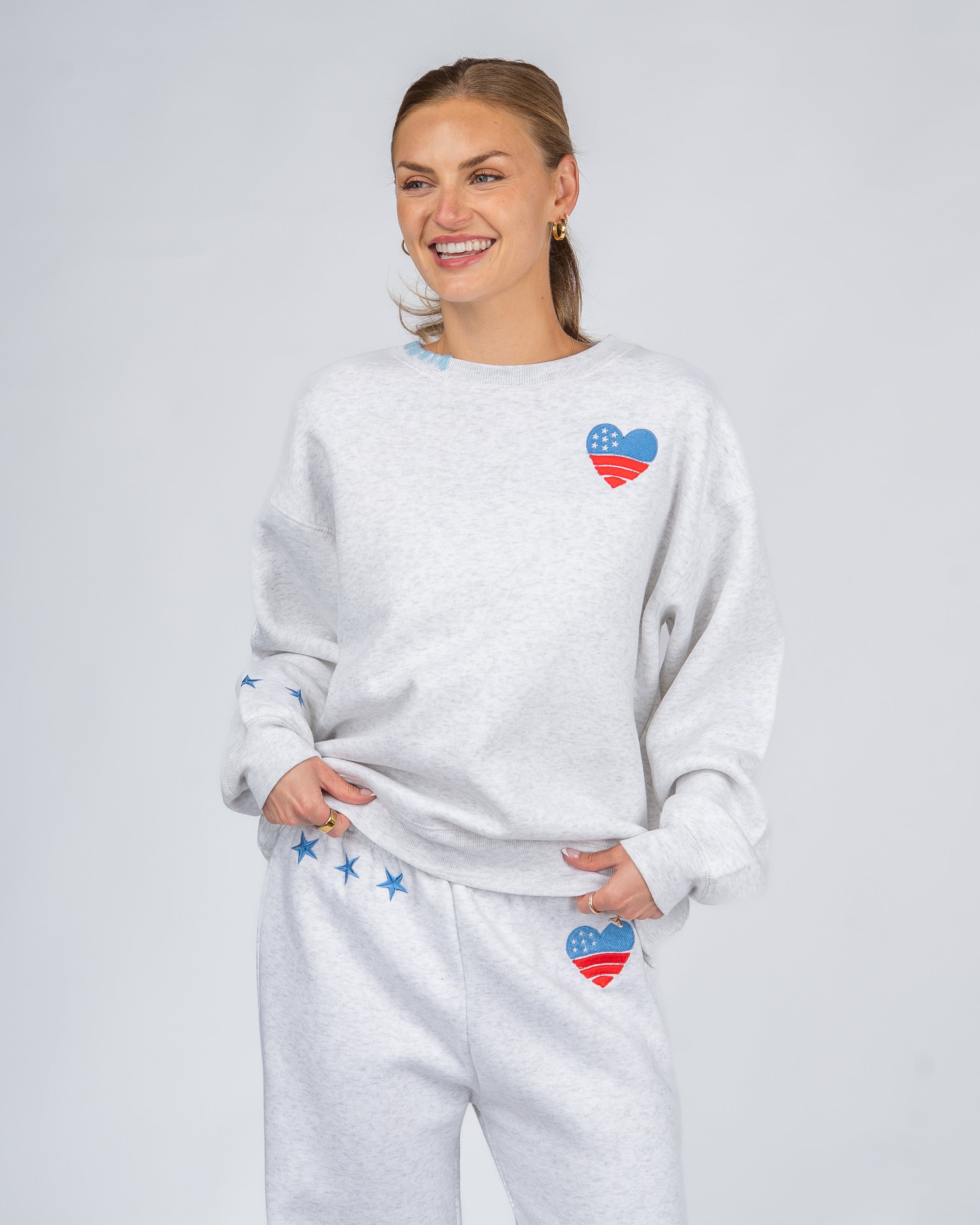 All-American Heart Crewneck Sweatshirt