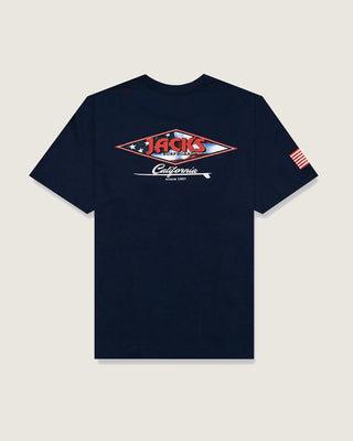 Jack's Surfboard Men's American Diamond Classic Short Sleeve T-Shirt