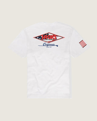Jack's Surfboard Men's American Diamond Classic Short Sleeve T-Shirt