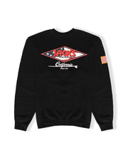 American Diamond Patch Crewneck Sweatshirt - Black