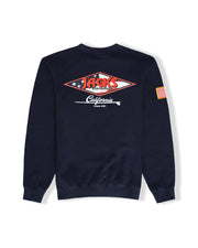 American Diamond Patch Crewneck Sweatshirt - Navy