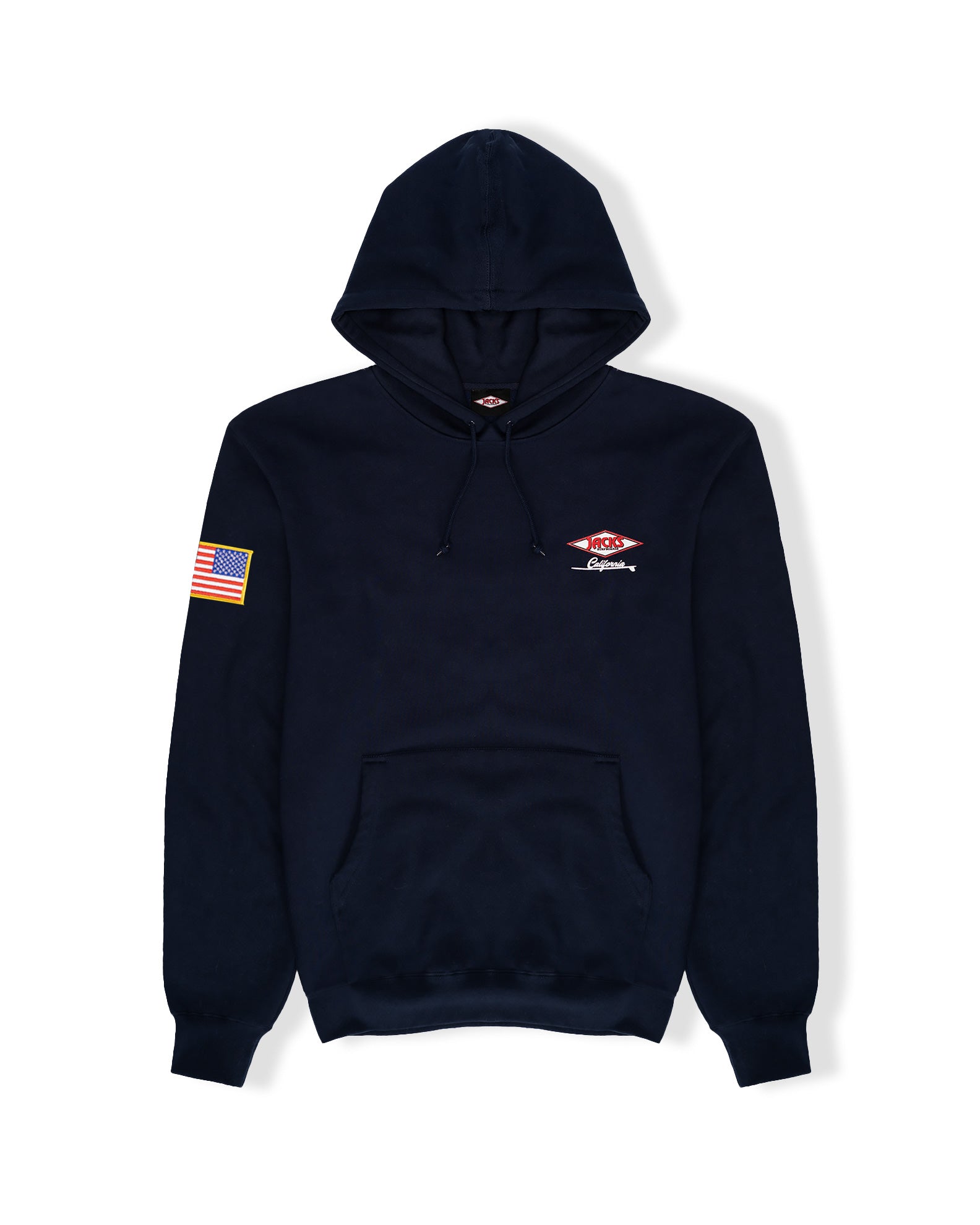 American Diamond Patch Pullover Hoodie - Navy