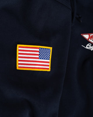 American Diamond Patch Pullover Hoodie - Navy