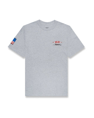 Jack's Surfboard Men's American Diamond Classic Fit Short Sleeve T-Shirt - Athletic Grey 