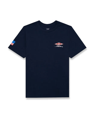 Jack's Surfboard Men's American Diamond Classic Fit Short Sleeve T-Shirt - Navy 