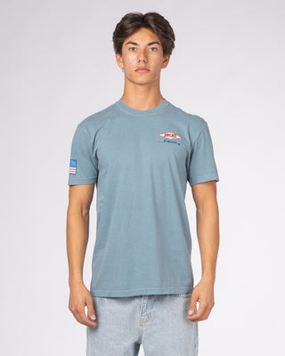 American Diamond PGMT HW S/S Tee - Ice Blue