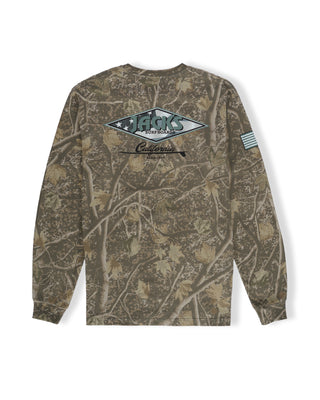 American Diamond BW L/S Tee - Dark Tree Camo