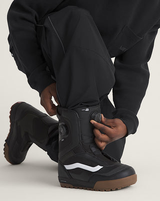 Vans Men's Aura Pro 2.0 Snowboard Boot - Black/White/Gum Brown