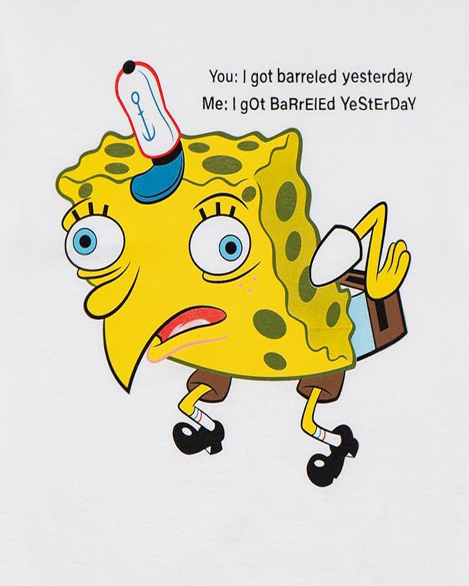 Youth (8-16) SpongeBob SquarePants x Jack's "SBSP Barreled" S/S Tee