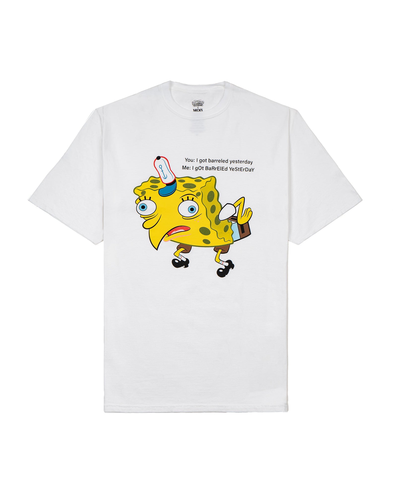 Youth (8-16) SpongeBob SquarePants x Jack's "SBSP Barreled" S/S Tee