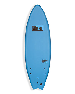 BEETLE 5'5 Soft Top Surfboard - Blue/Green