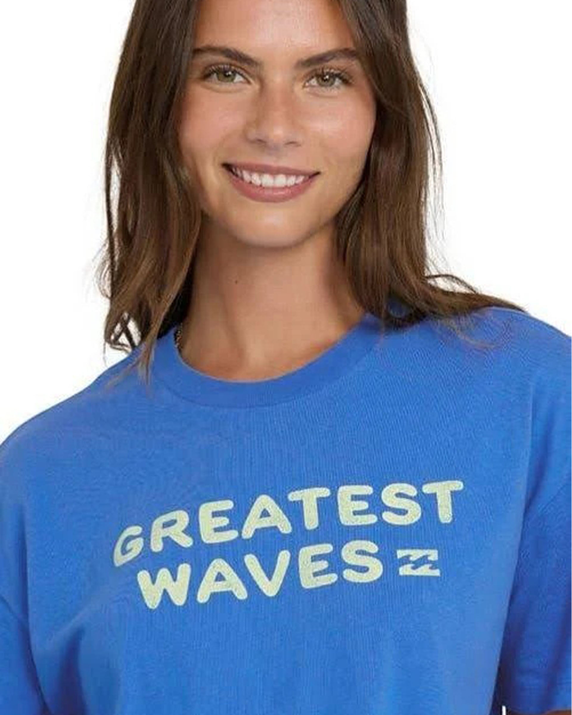 Billabong Women's 73 Great Waves Short Sleeve T-Shirt - True Blue