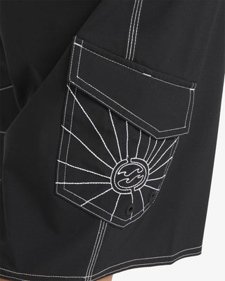 Billabong A.I. Rising Sun Pro 22" Boardshorts - Black