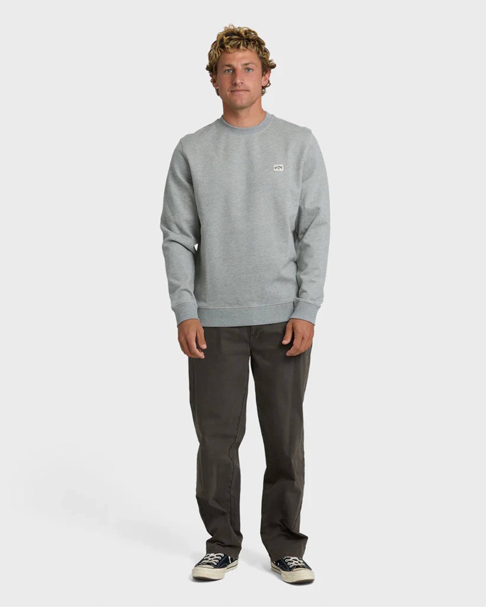 Billabong All Day Crewneck Sweatshirt - Grey Heather