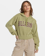 Billabong Women's All Time Fleece Pullover Sweatshirt - Avocado