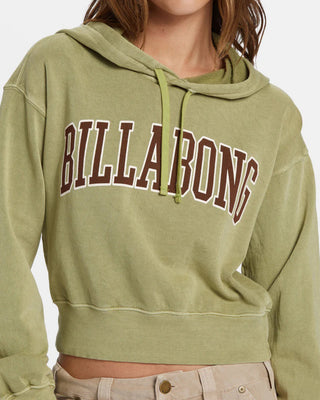 Billabong Women's All Time Fleece Pullover Sweatshirt - Avocado