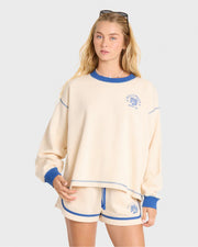 Billabong Women's Back To It Fleece Shorts - White Cap