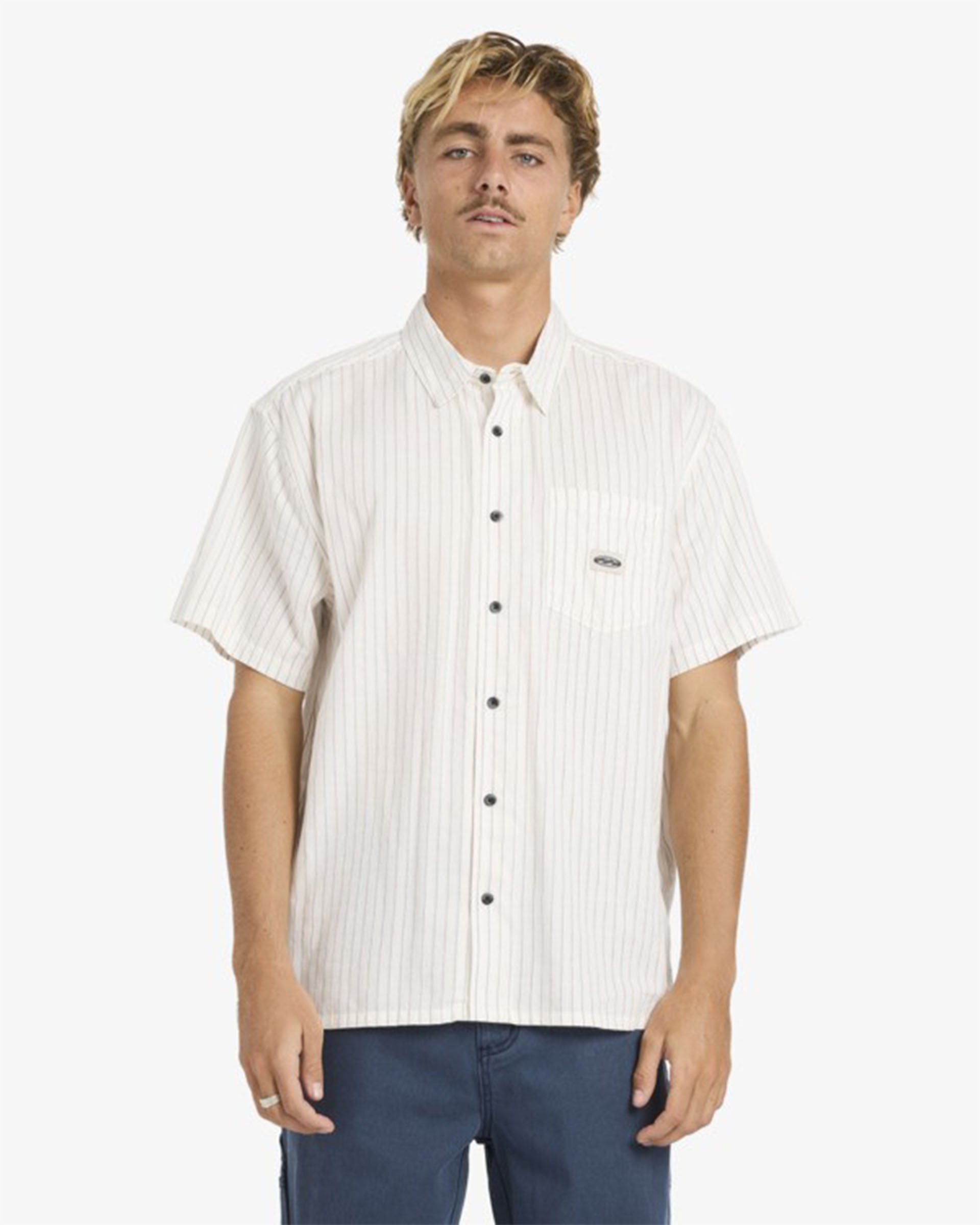 Billabong Bad Dog Short Sleeve Shirt - Off White
