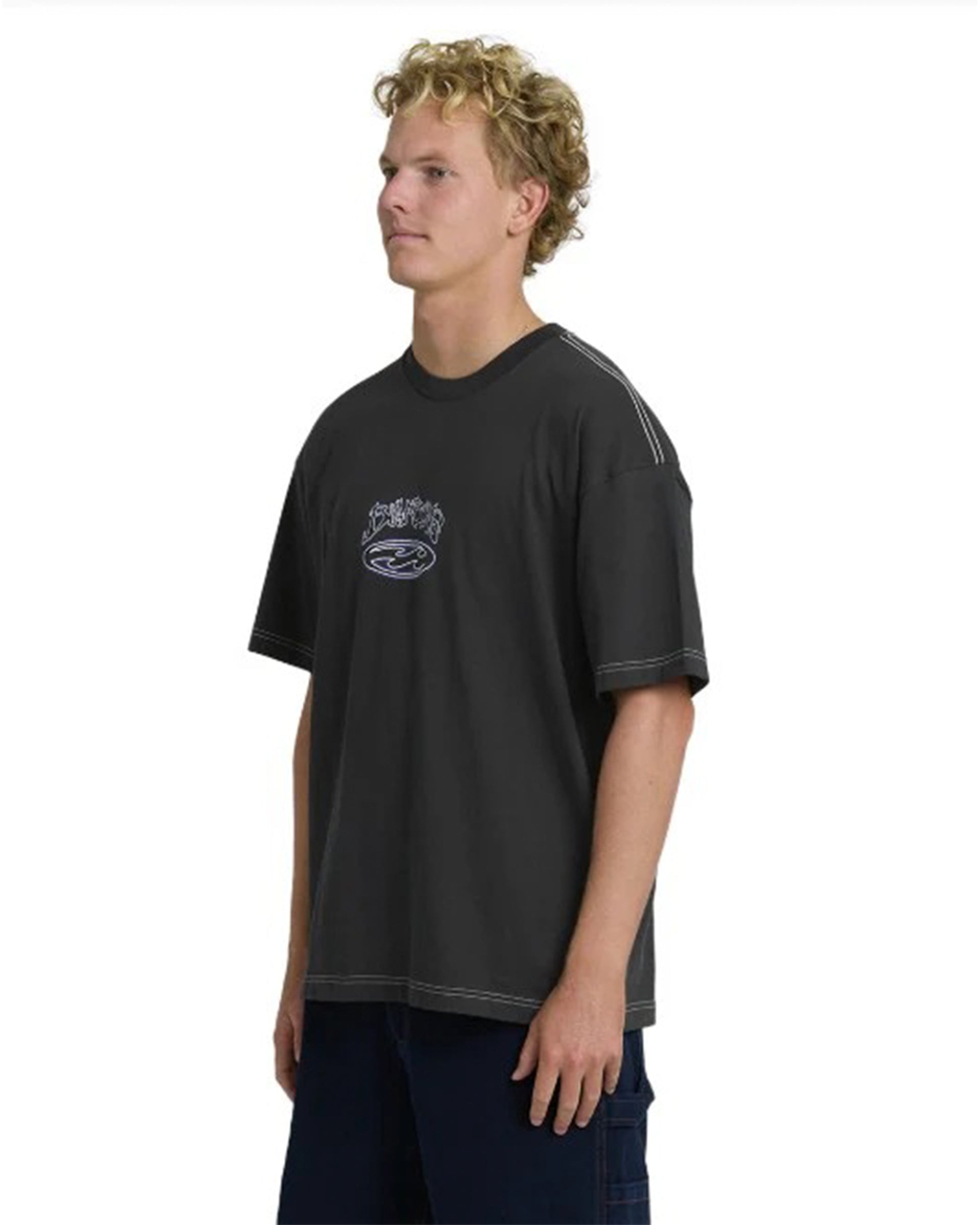 Billabong Bad Dog OG Short Sleeve T-Shirt - Black Vintage