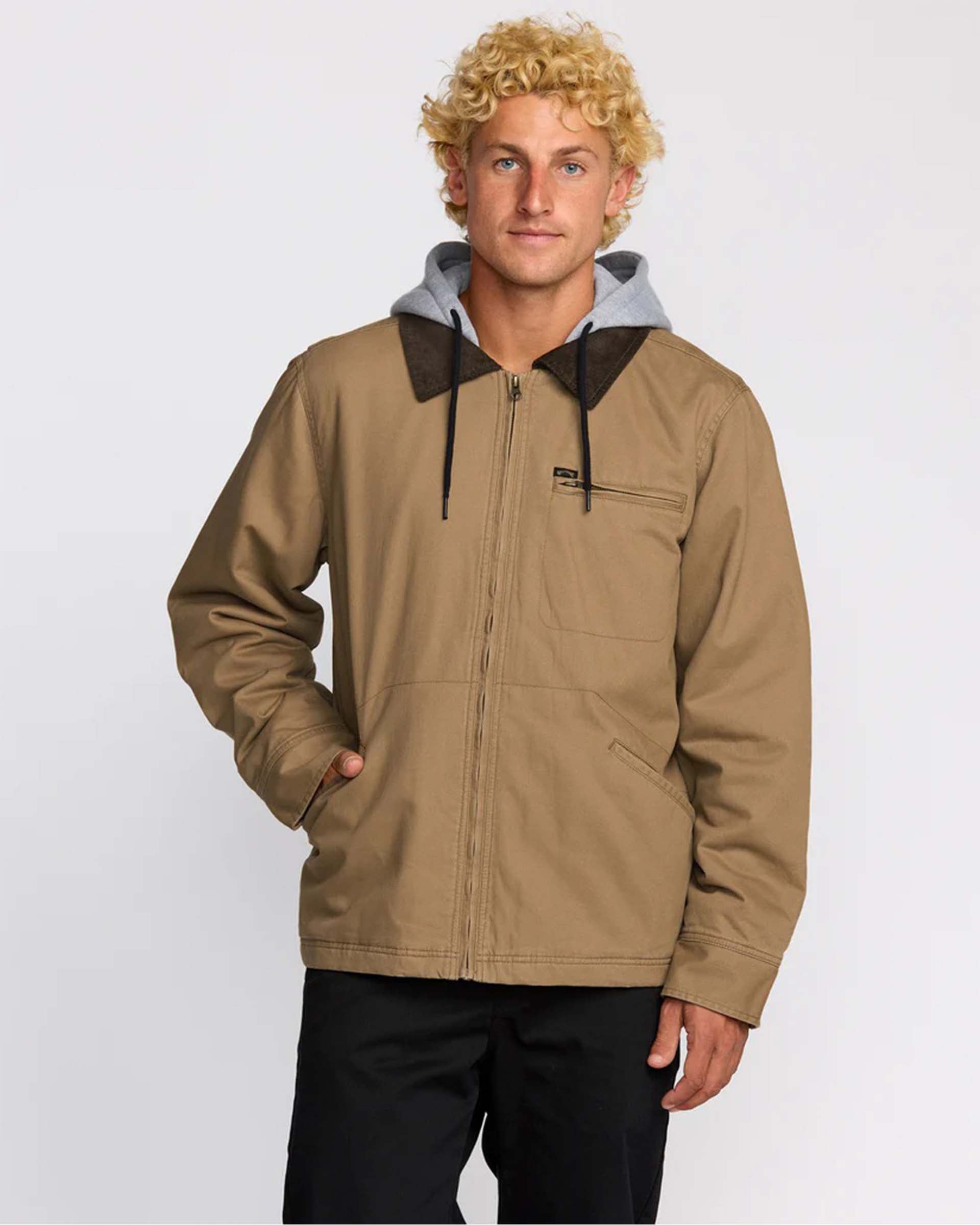 Billabong Barlow Hooded Jacket - Clay